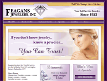 Tablet Screenshot of feagans-jewelers.com